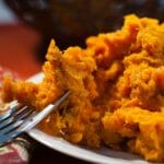 roasted mashed sweet potatoes