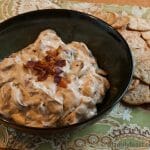 Warm Mushroom Bacon Dip - A Family Feast