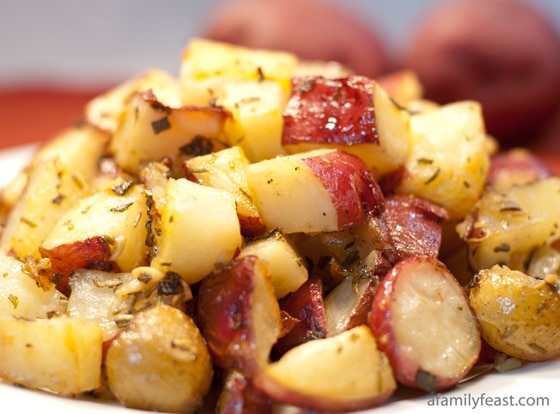 Tuscan Roasted Potatoes - A Family Feast