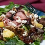 Glazed Fig Salad with Prosciutto and Feta Cheese - A Family Feast
