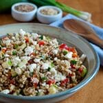 Lentils with Brown Rice and Feta - A Family Feast