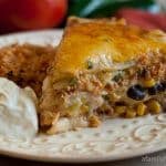 Mexican Lasagna with White Sauce - A Family Feast