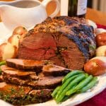 Boneless Roasted Lamb with Red Wine Pan Sauce - A Family Feast