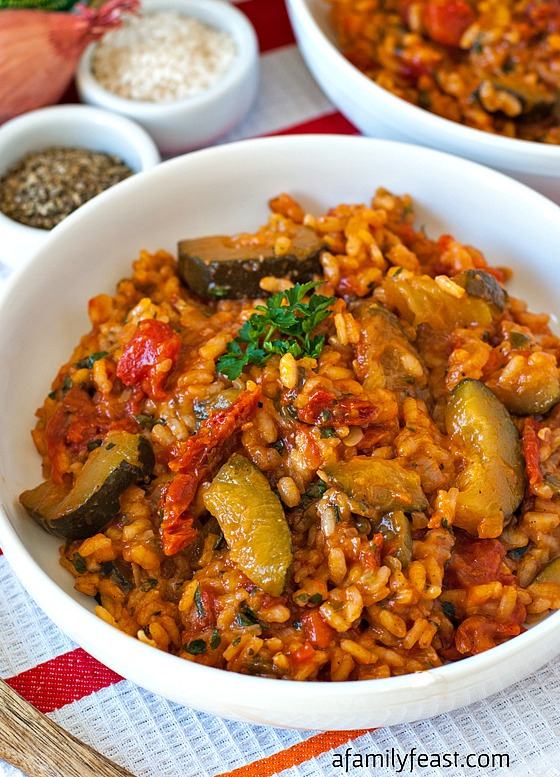 zucchini and canned tomatoes