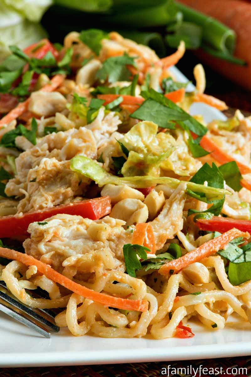 Thai Peanut Chicken Noodle Salad