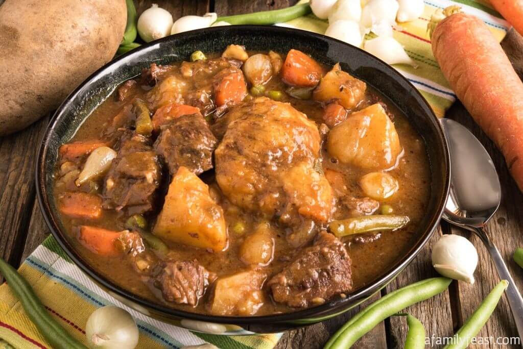 Beef Stew with Dumplings A Family Feast