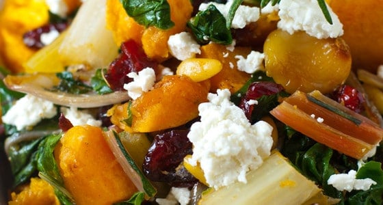 Butternut Squash with Swiss Chard - A Family Feast