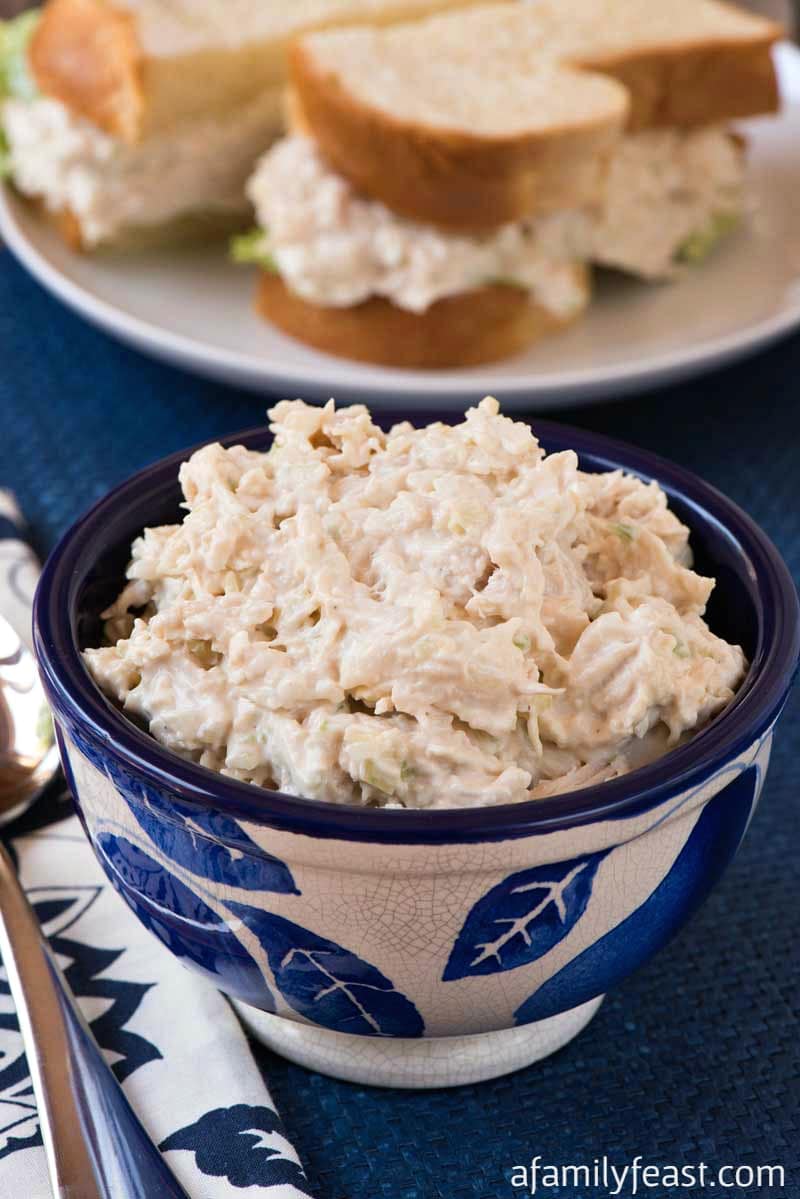 This Willow Tree Copycat Chicken Salad is just one of over 20 delicious chicken salad recipes on A Family Feast