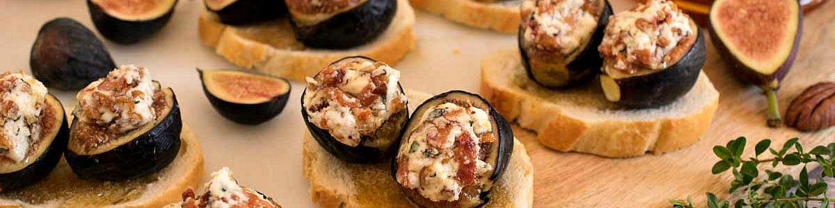 Baked Fig Crostini - A Family Feast