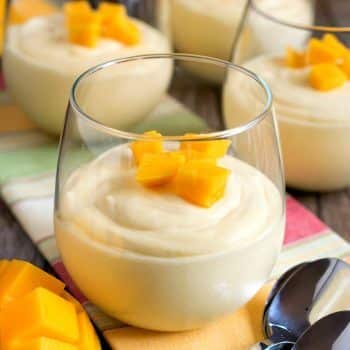 Mango Yogurt Mousse - A Family Feast
