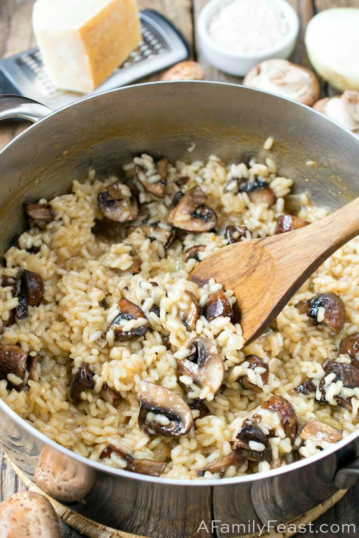 Mushroom Risotto - A Family Feast