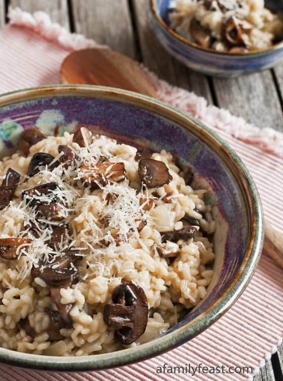 Mushroom Risotto - A Family Feast