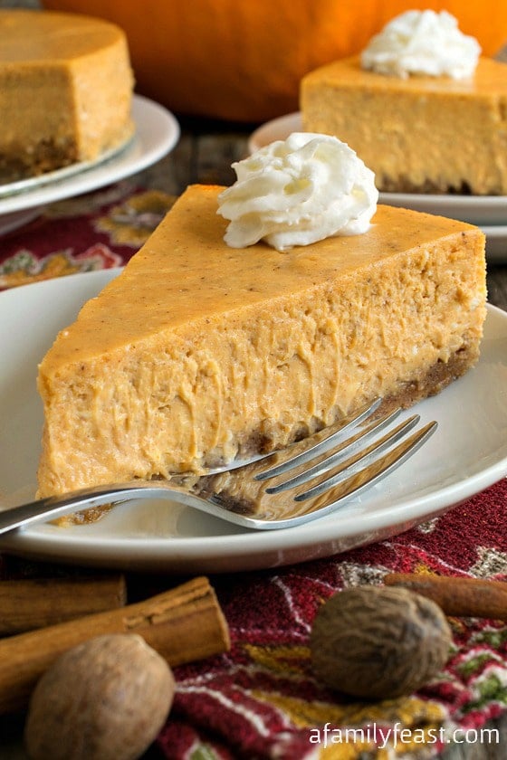 Pumpkin Cheesecake - A Family Feast