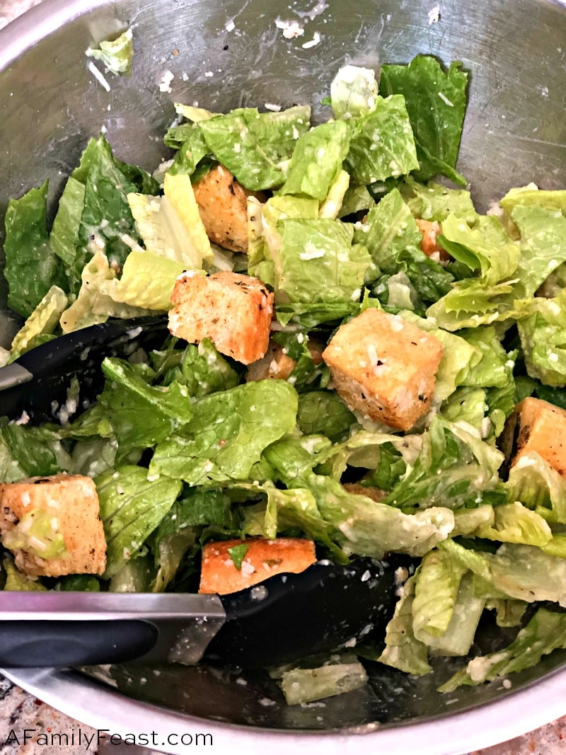 Caesar Salad with Grilled Caesar Chicken