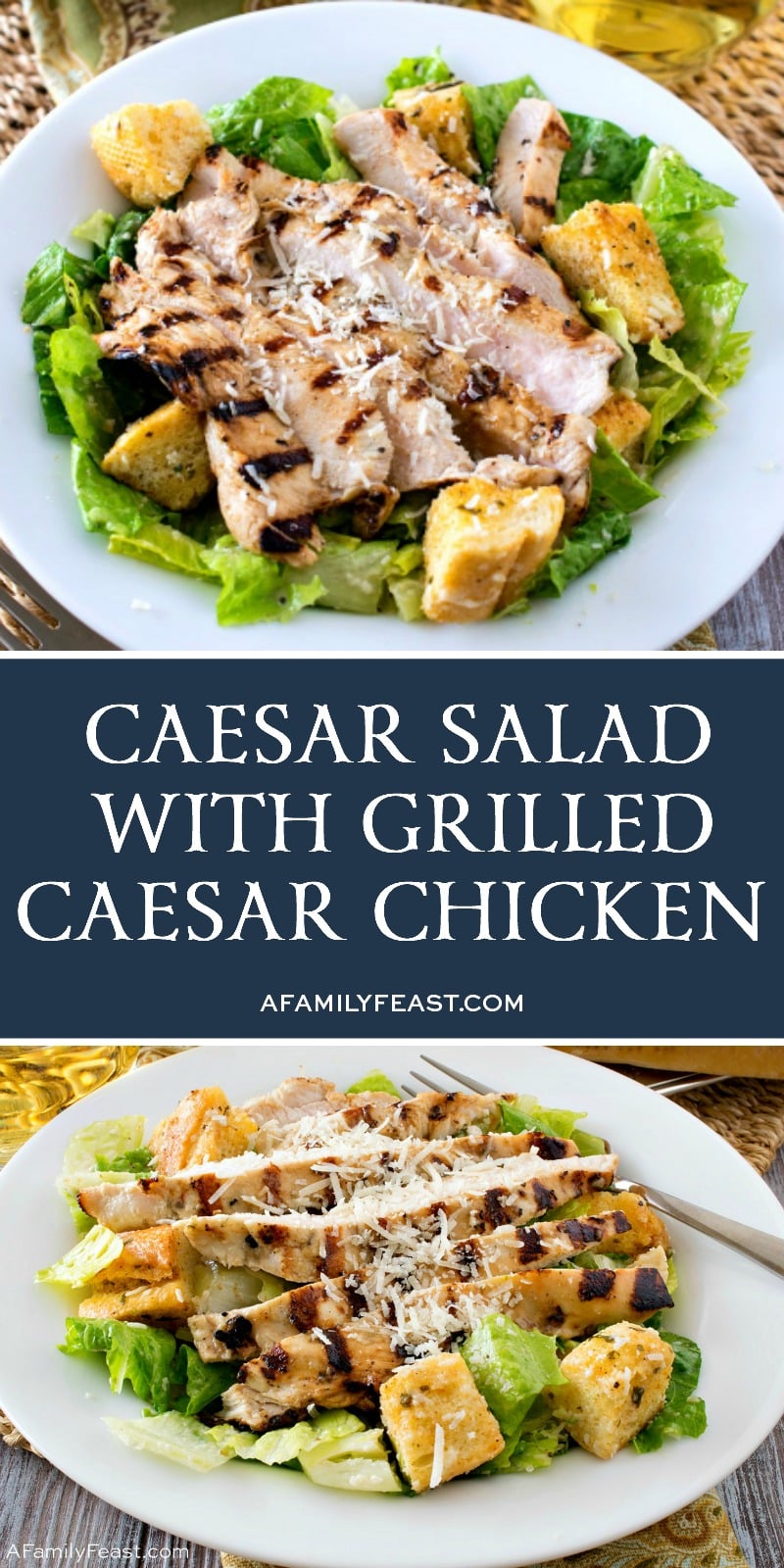 Caesar Salad with Grilled Caesar Chicken