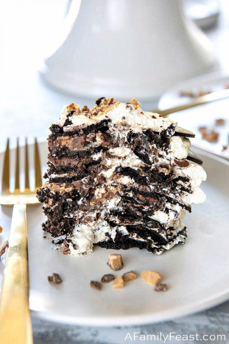 Chocolate Nutella Toffee Icebox Cake A Family Feast