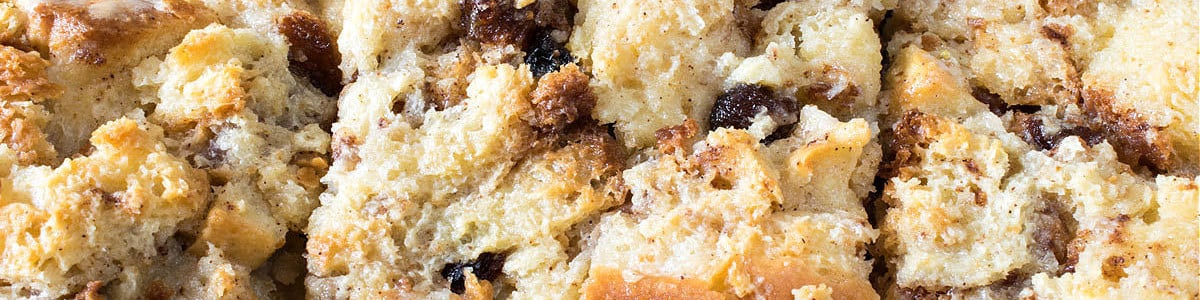 Cinnamon Roll Bread Pudding with Bourbon Sauce