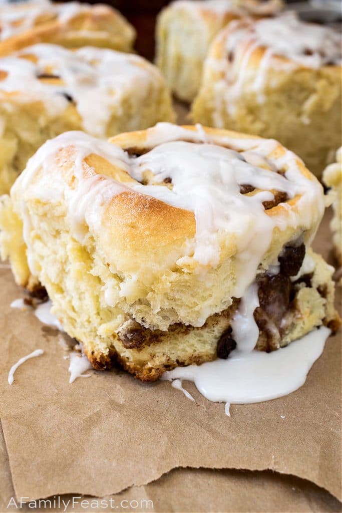 Cinnamon Rolls with BourbonSoaked Raisins