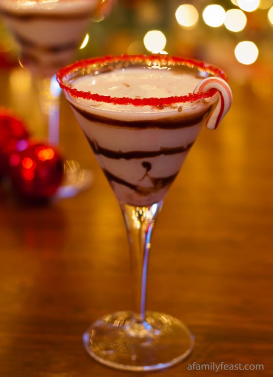 White Chocolate Peppermint Martini - The perfect cocktail for the holidays!