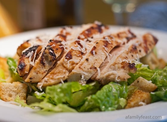 Caesar Salad with Grilled Caesar Chicken