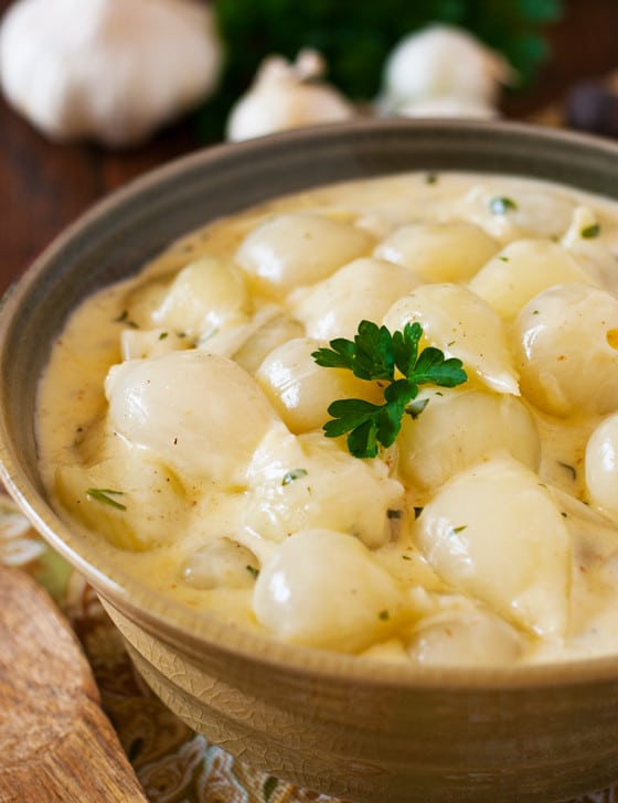 Pearl Onions in Cream Sauce - A Family Feast