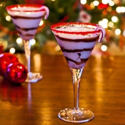 White chocolate peppermint Martini