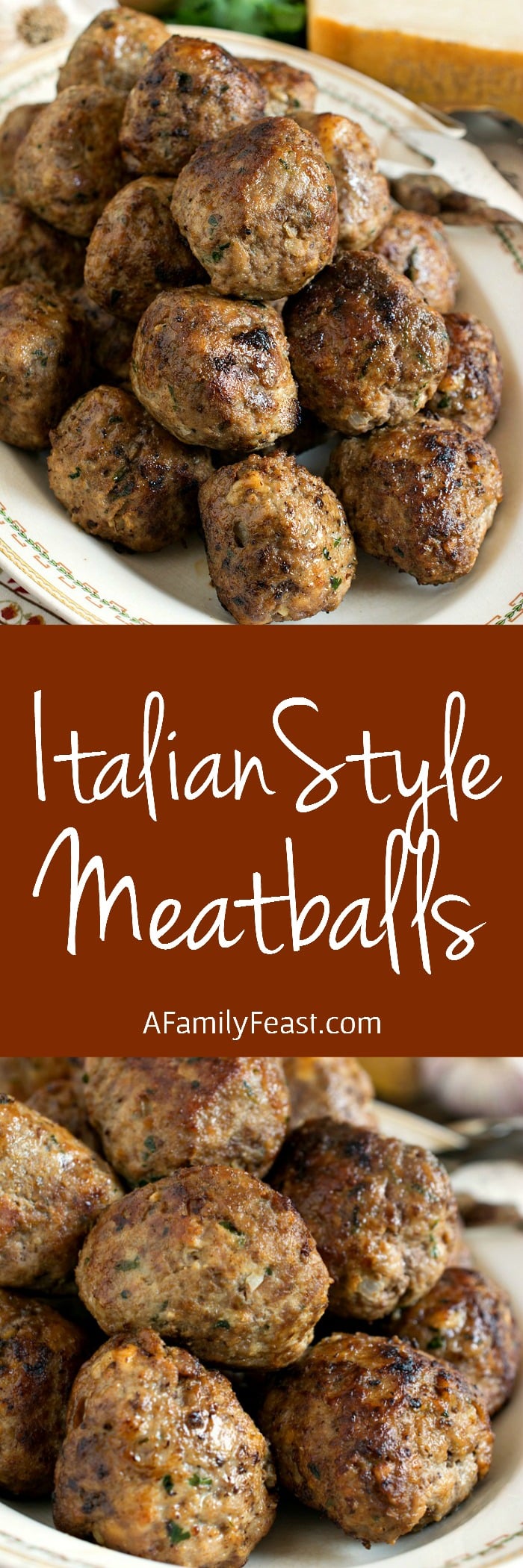 A classic recipe for Italian-Style Meatballs - moist and delicious on their own or served with your favorite Italian sauce. A recipe everyone should have in their collection!