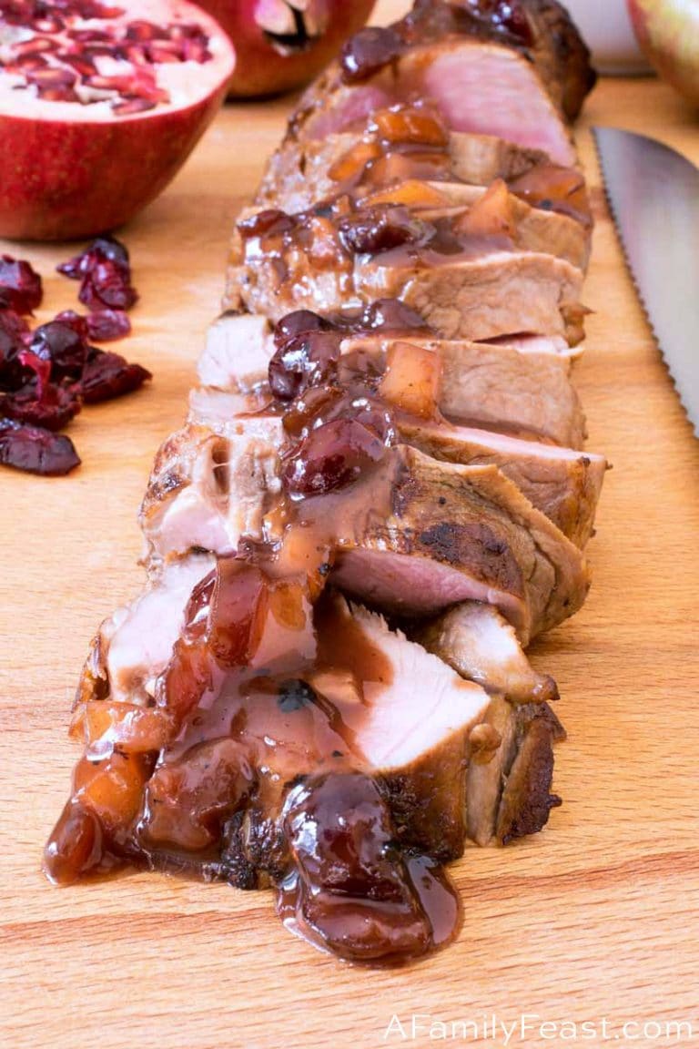 Pork Tenderloin with Pomegranate Pan Sauce