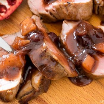 Pork Tenderloin with Pomegranate Pan Sauce