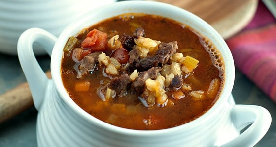 Beef Barley Soup - A Family Feast