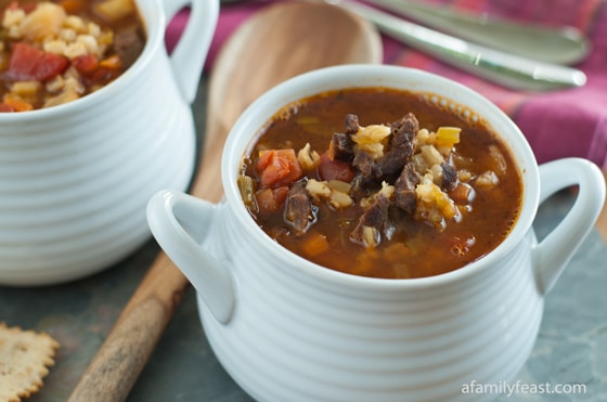 Beef and Barley Soup - A Family Feast