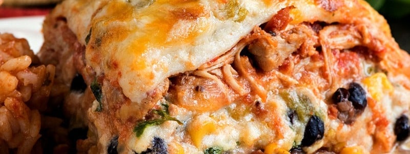 Mexican Lasagna with White Sauce - A Family Feast