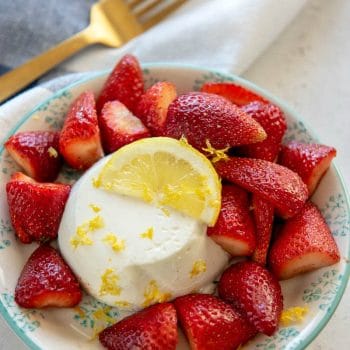 Panna Cotta with Balsamic Strawberries