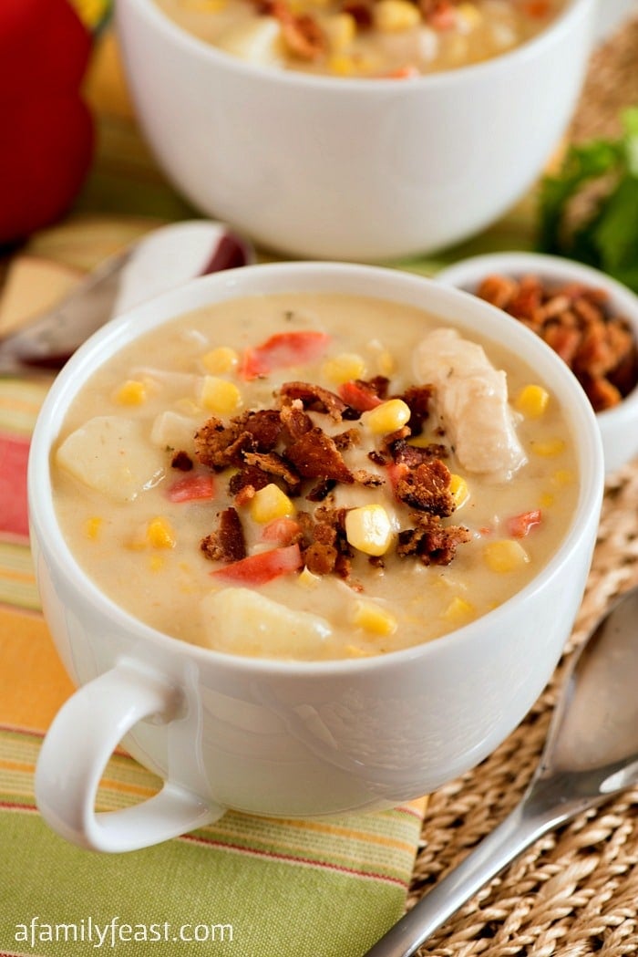 Chicken Corn Chowder - A Family Feast