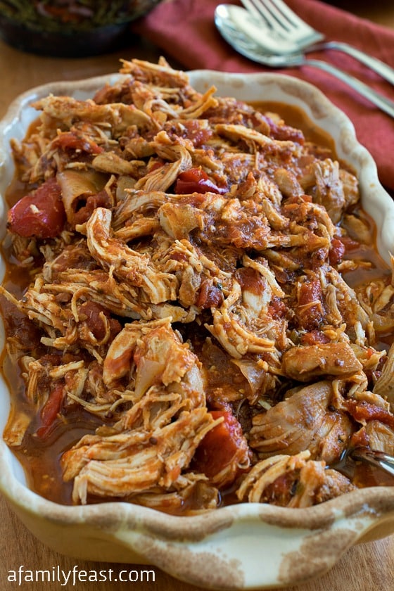Mexican Pulled Chicken - A Family Feast