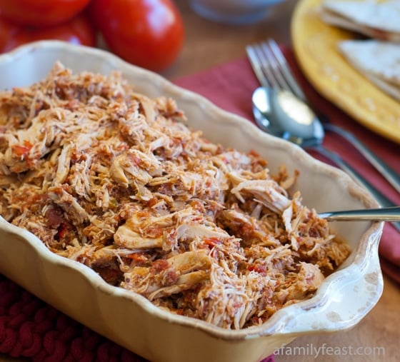 Mexican Pulled Chicken - A Family Feast