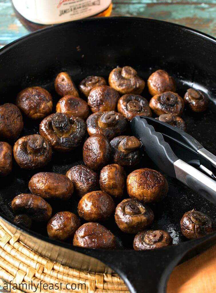 Sautéed Mushrooms with Bourbon