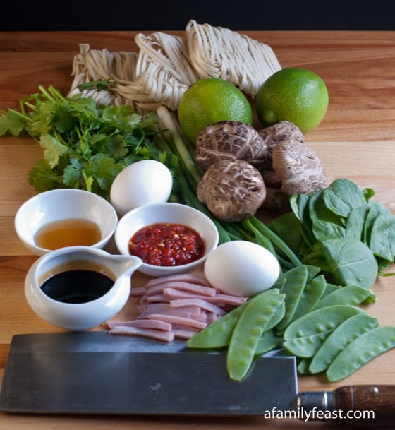 A fun meal idea for a 'make-your-own' Asian Noodle Soup.
