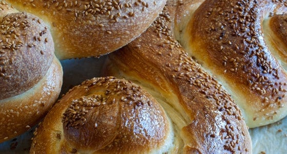 Pane Siciliano - Sesame Seed Siciliano Bread - A Family Feast