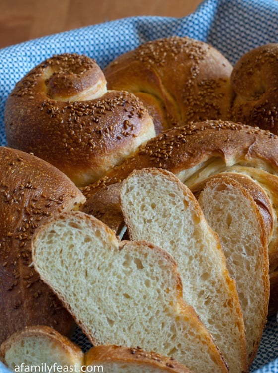 Pane Siciliano - Sesame Seed Siciliano Bread - A Family Feast