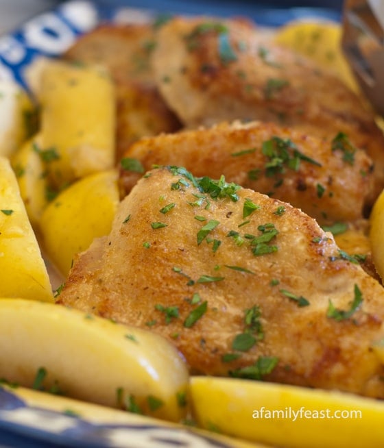 Chicken and Apples in Honey Mustard Sauce - A Family Feast