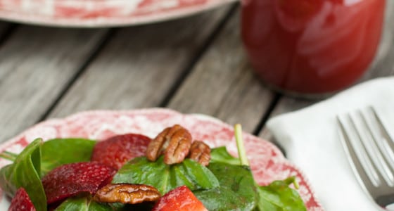 Spinach_strawberry_salad - A Family Feast