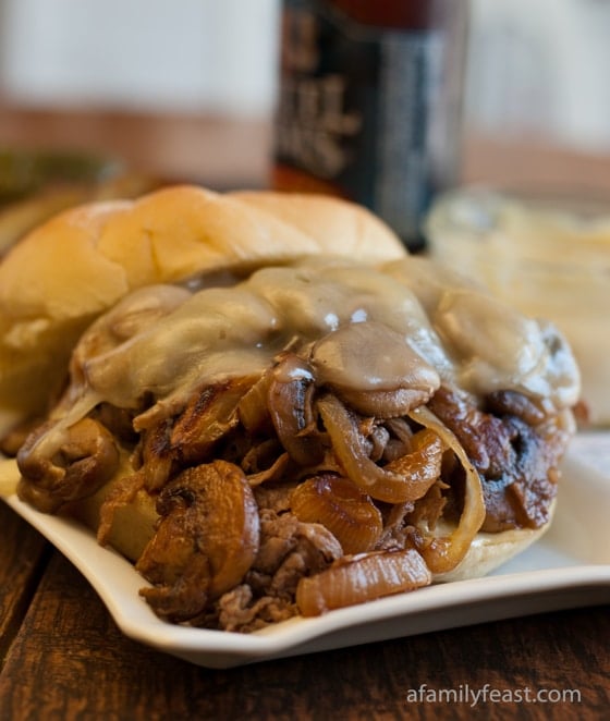 Steak Bomb Sandwich - A Family Feast