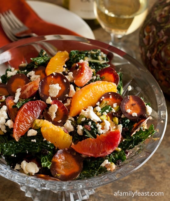 Tuscan Kale Salad - A Family Feast