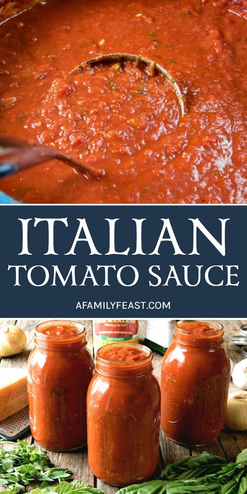 An authentic and delicious Italian Tomato Sauce that has been passed down through generations. So good, it's sure to become your family's go-to sauce recipe!