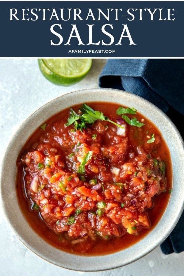 There are so many delicious salsa recipes out there, but this Restaurant-Style Salsa is truly one of the best! Perfect for Cinco de Mayo!