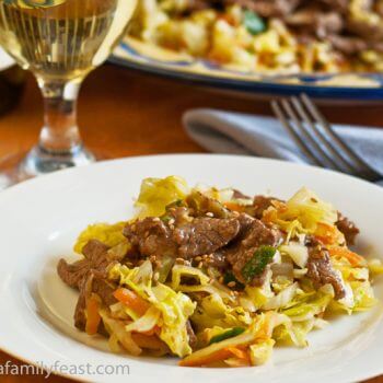 Beef and Cabbage Stir Fry - A Family Feast
