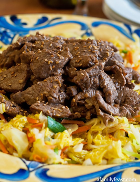 Beef and Cabbage Stir Fry - A Family Feast