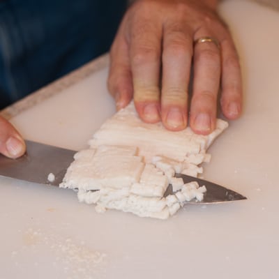 How to Dice Salt Pork - A Family Feast