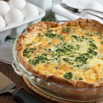 Spinach and Cheese Quiche - A Family Feast